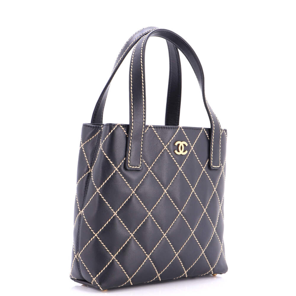 Chanel Surpique Tote Quilted Leather #248475C16B - Picture 2 of 7